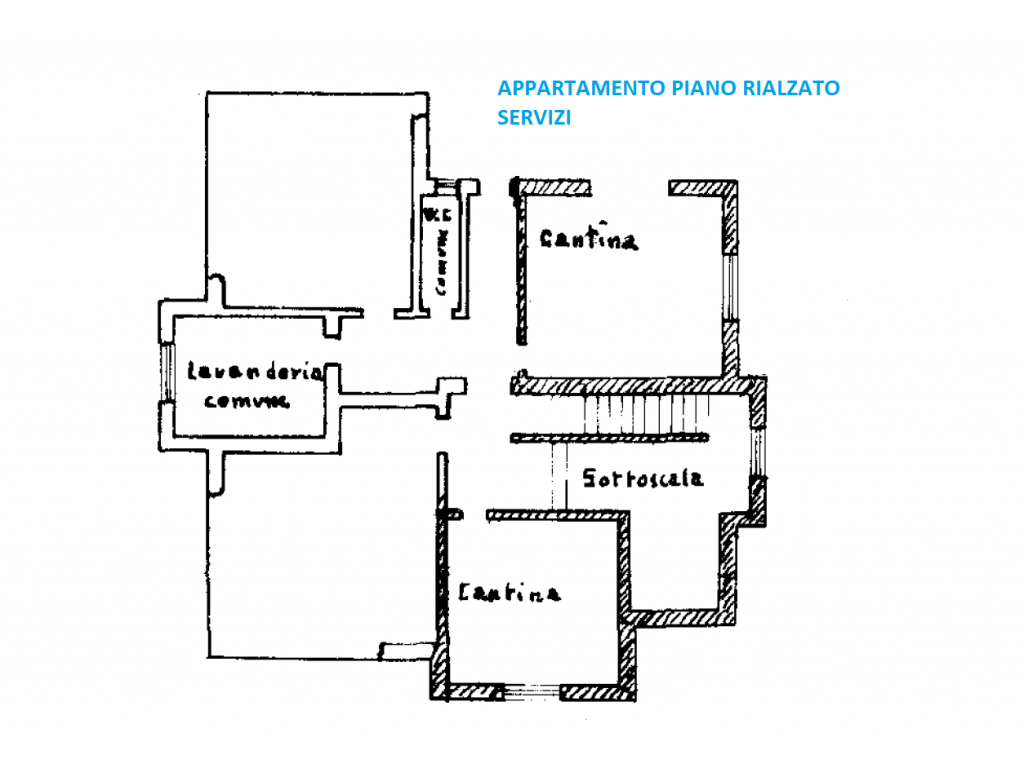 planimetria clienti appartamento piano rialzato _ servizi
